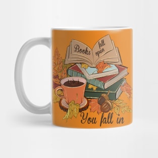 Books fall open Mug